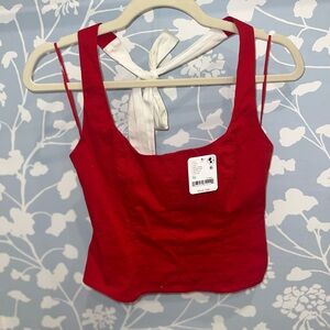 Free People Red Top